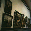 The arrangement of paintings in the museum for foreign art on Pils Laukums